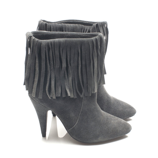 K309 suede boots; grey
