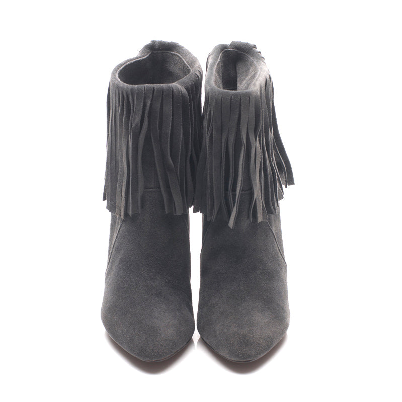 K309 suede boots; grey