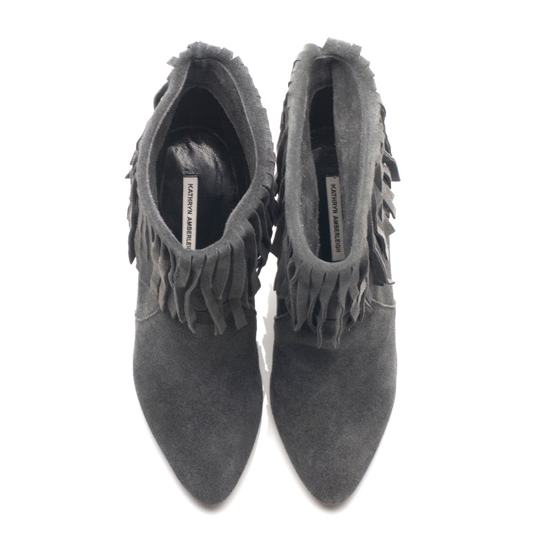 K309 suede boots; grey