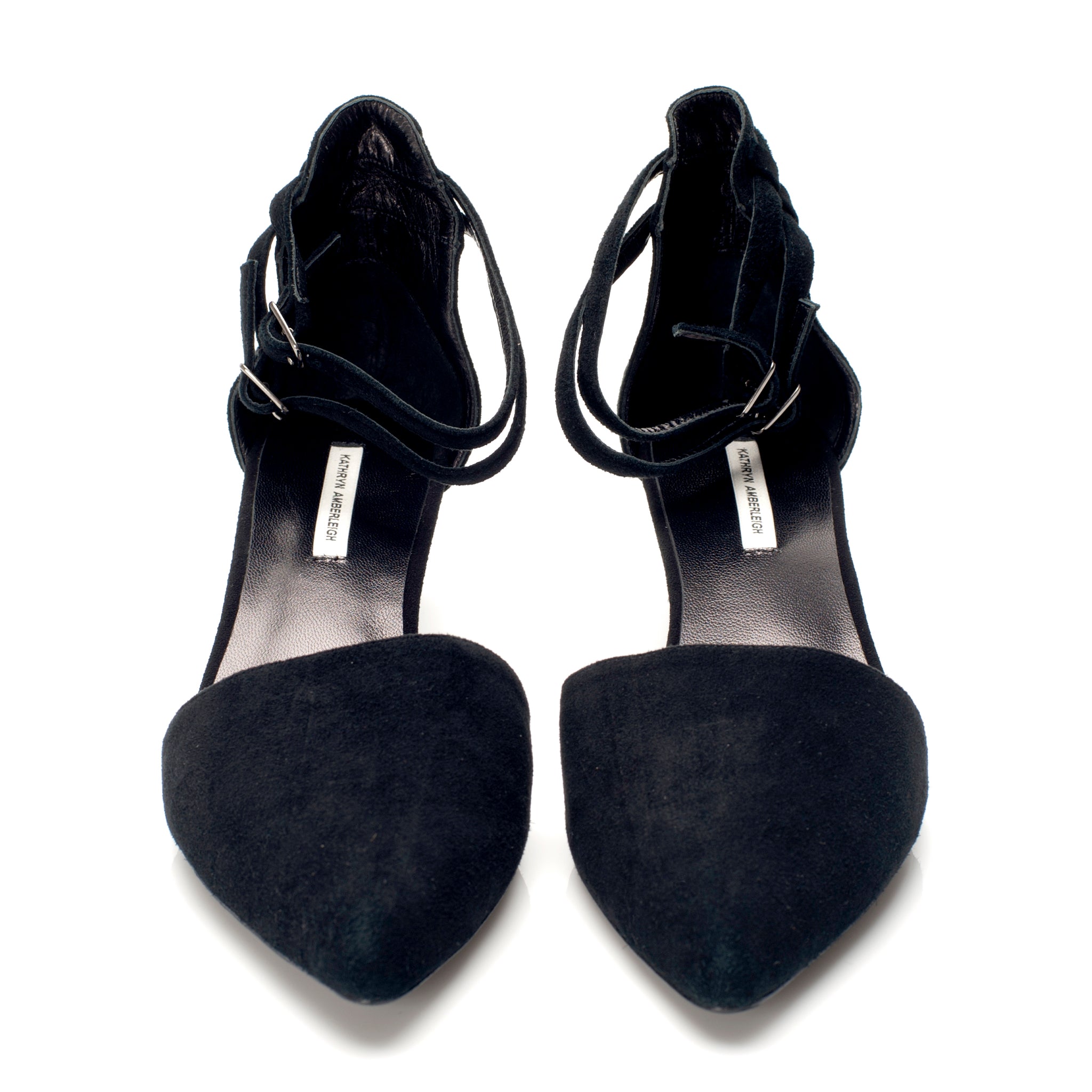 K603 suede pumps; black