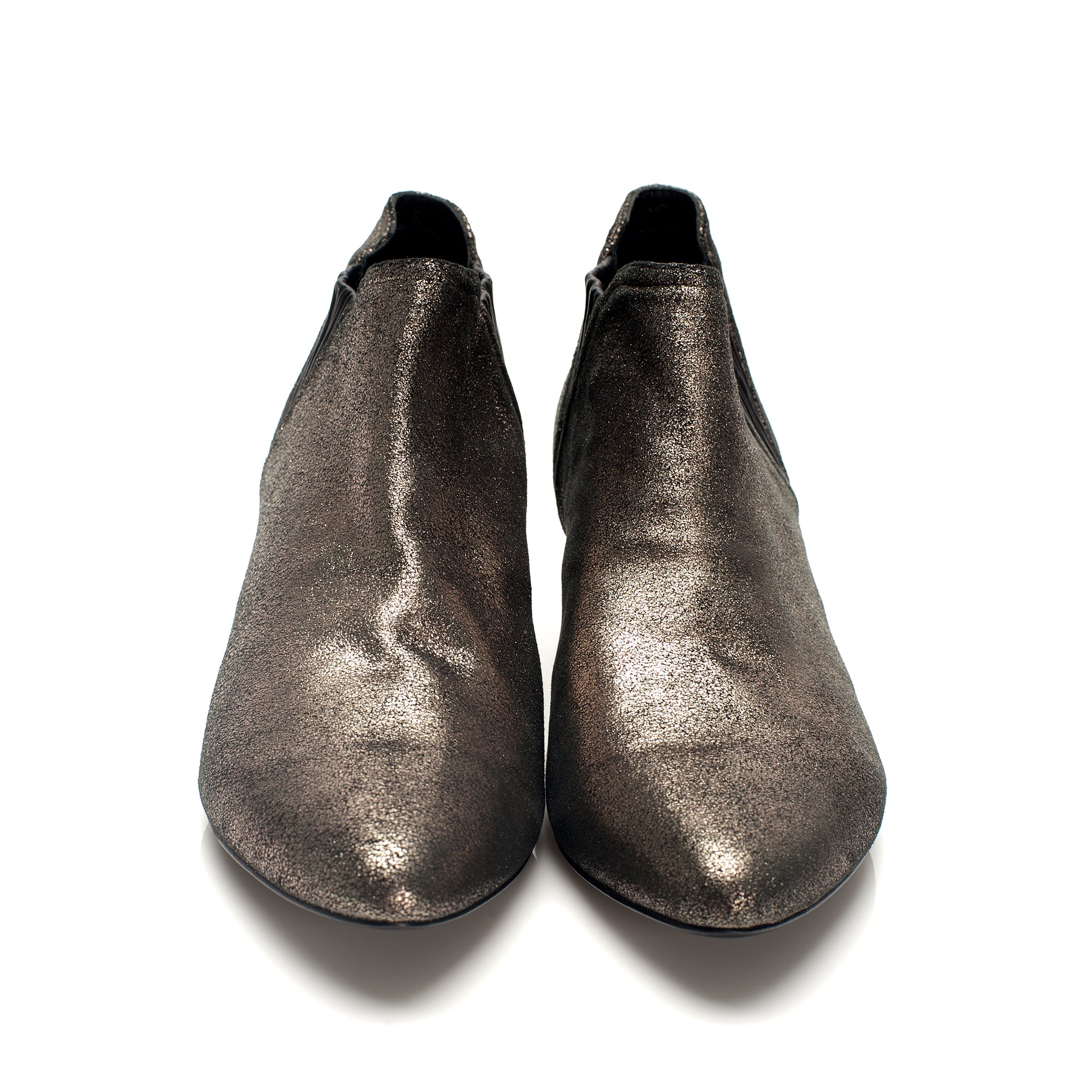 K607 leather boots; bronze