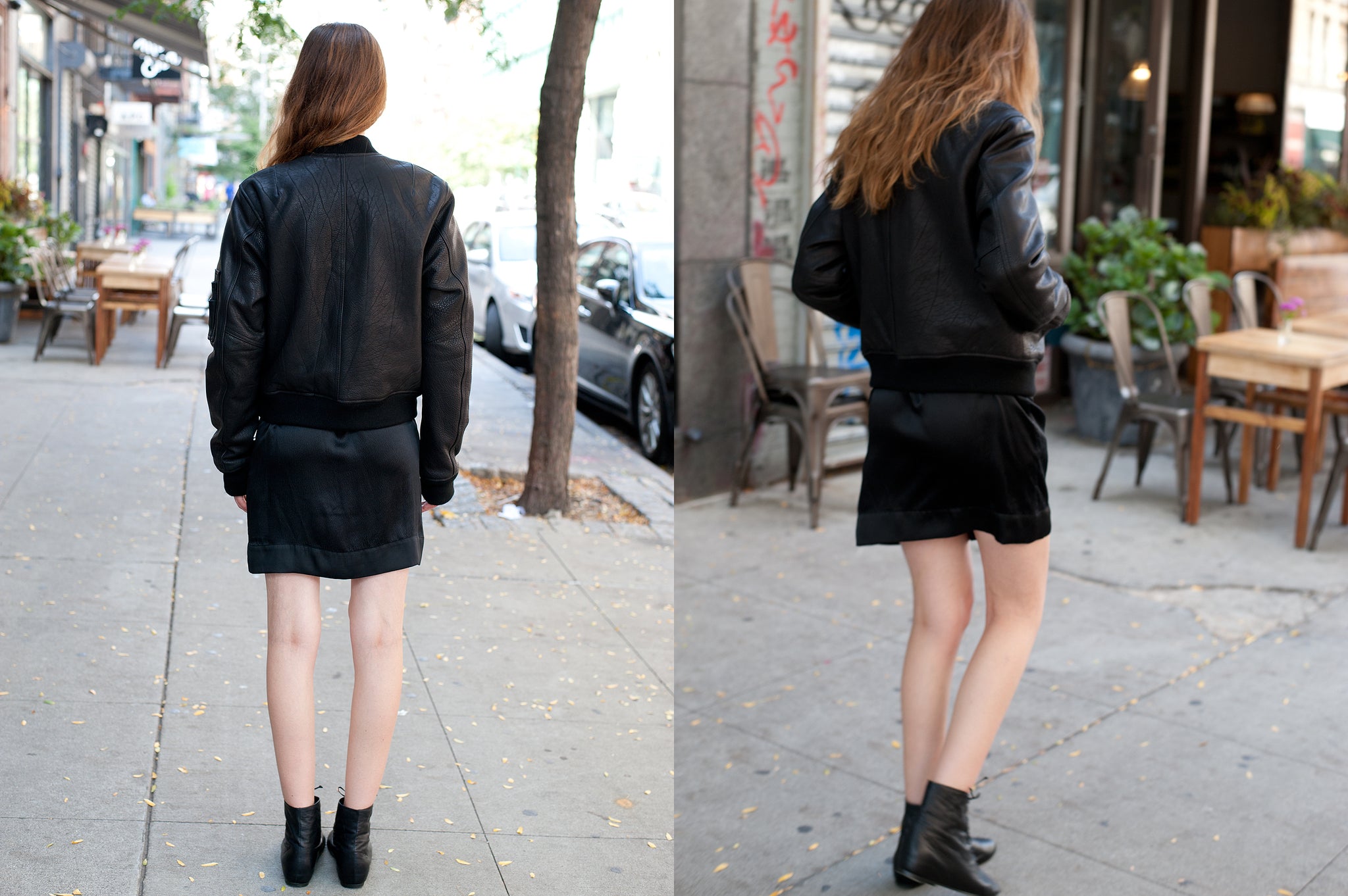 J117 leather boots; black