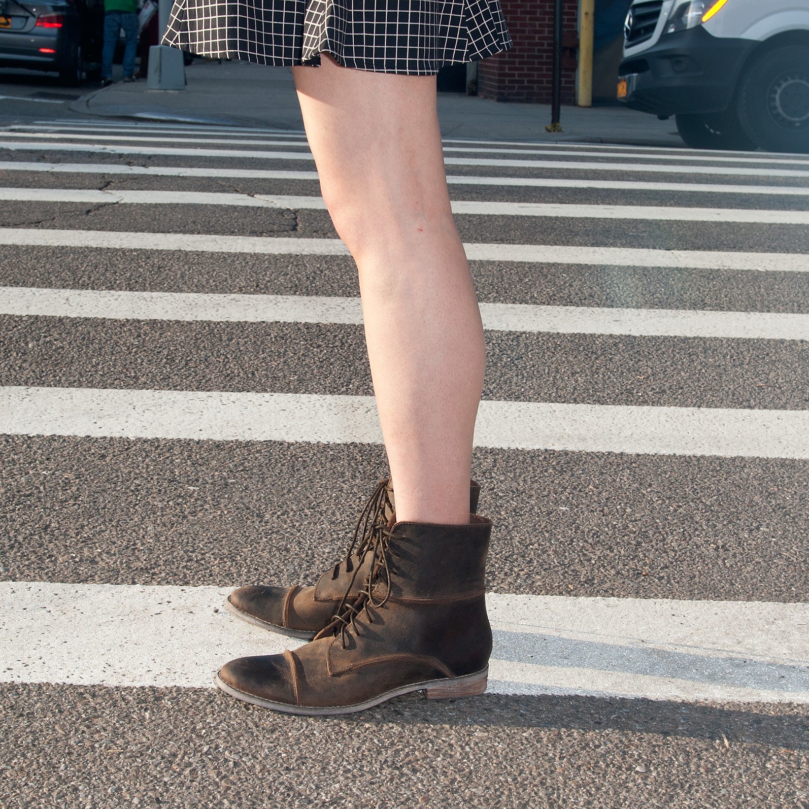 J541 leather boots; khaki