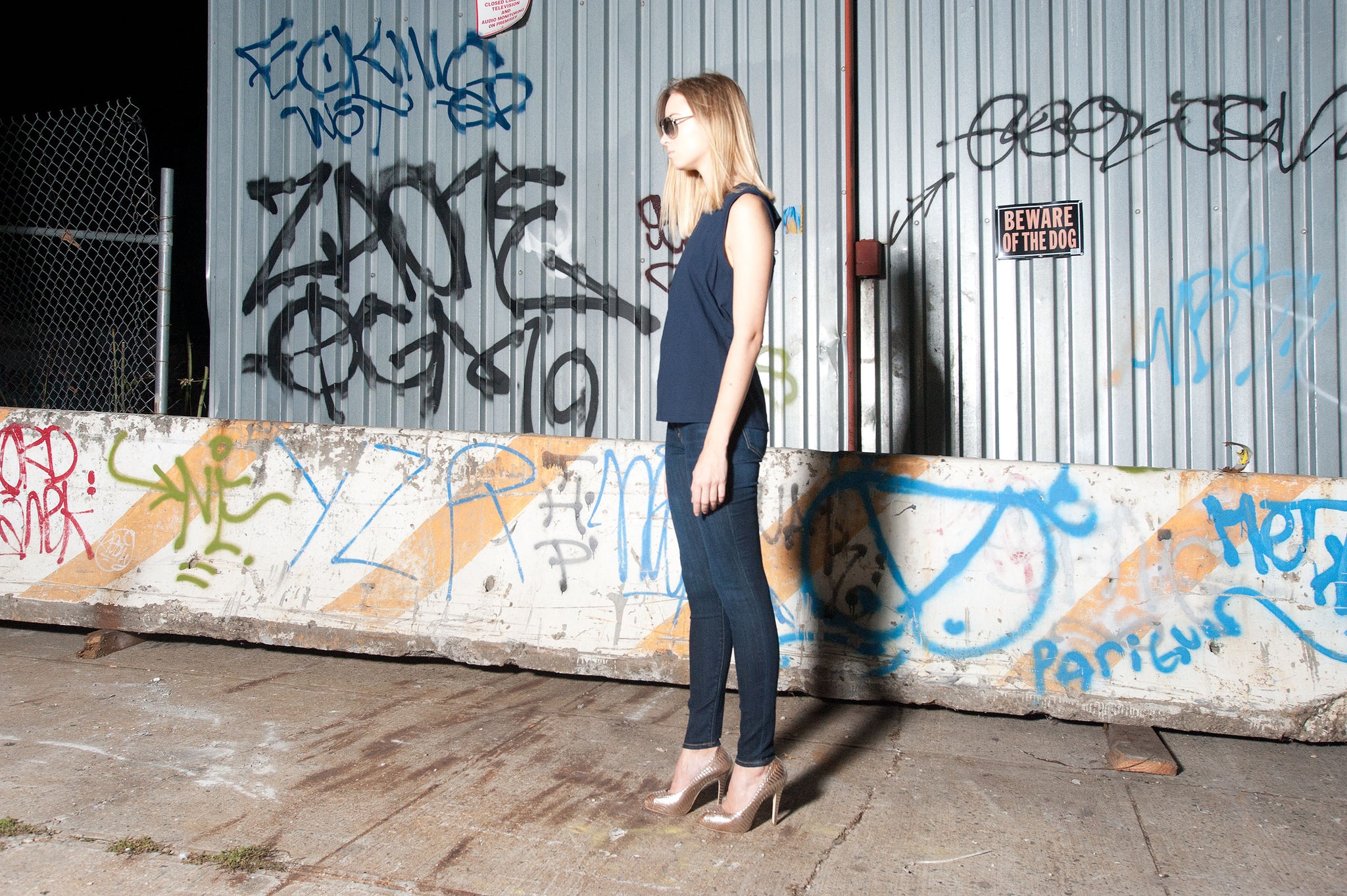JOIE : DENIM PANTS, NAVY BLUE