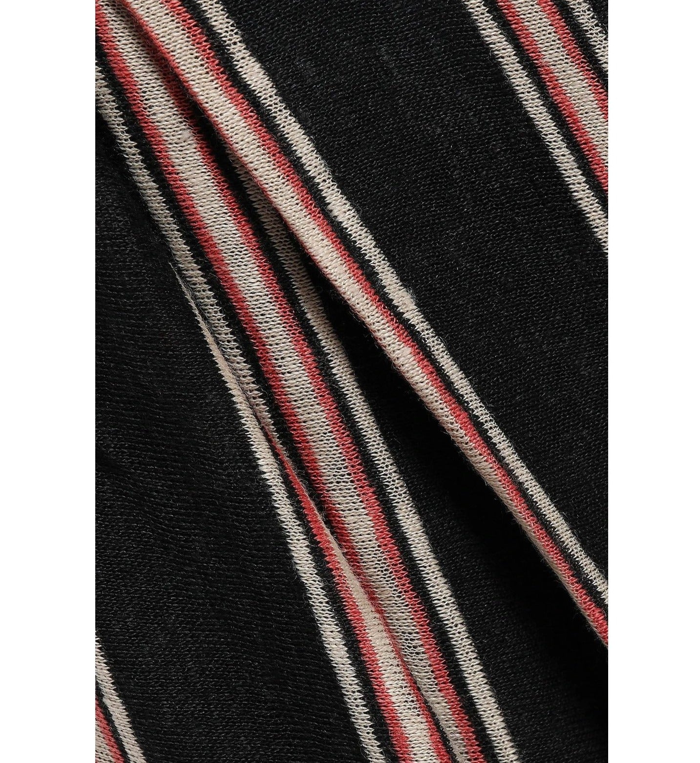 JOIE : STRIPED LINEN JUMPSUIT, BLACK MULTI