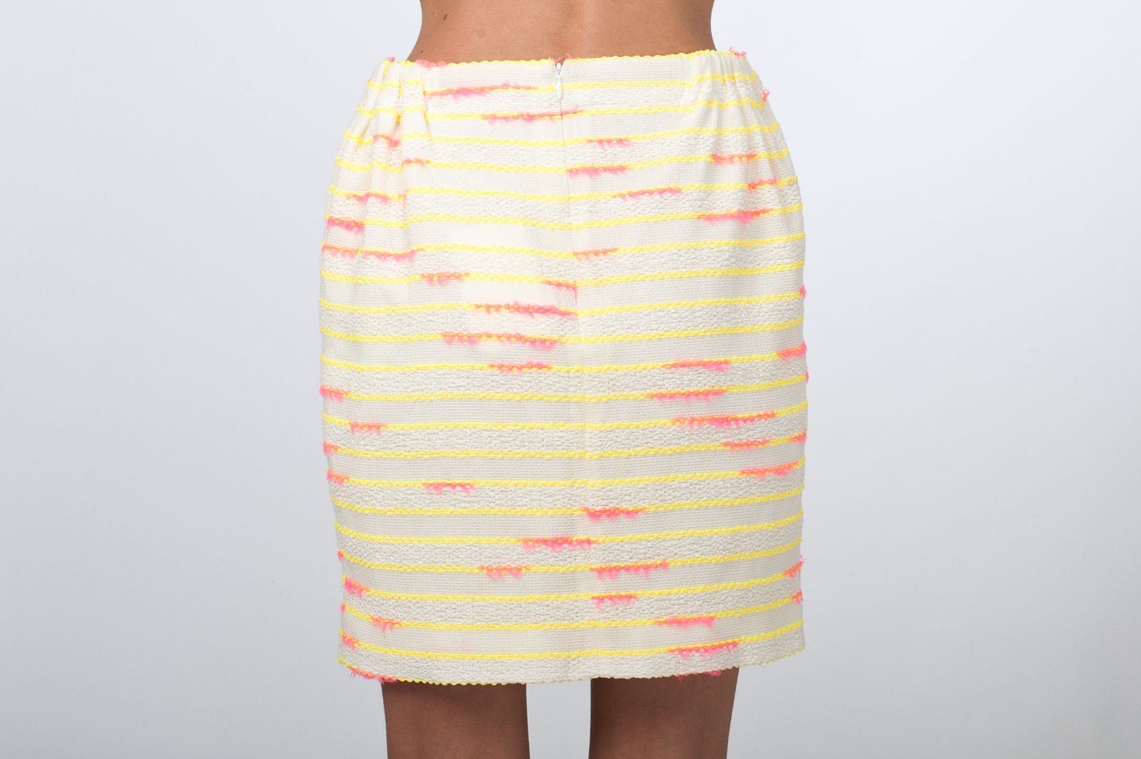 JULIEN DAVID : TWEED MINI SKIRT, YELLOW MULTI