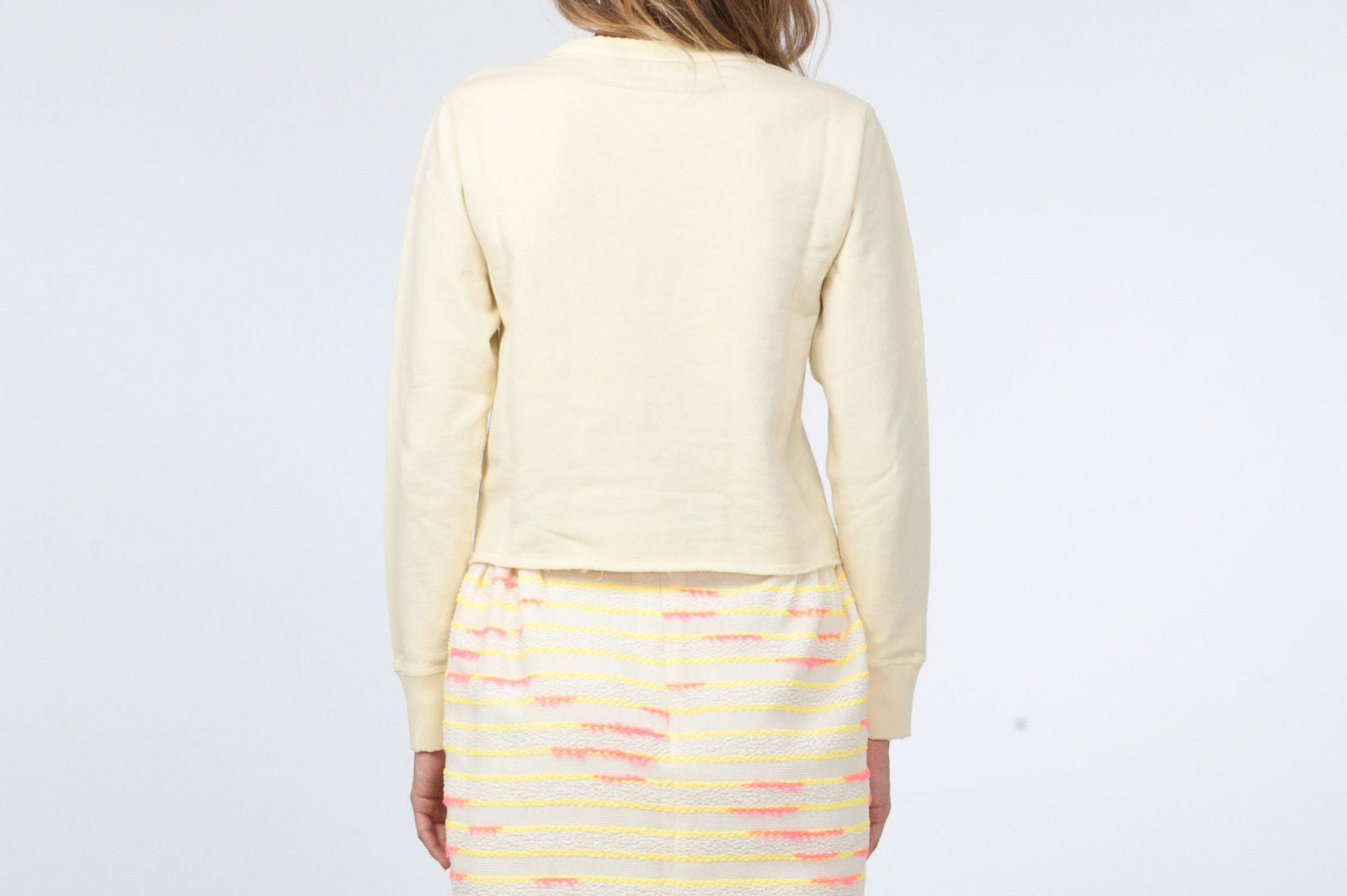 JULIEN DAVID : TWEED MINI SKIRT, YELLOW MULTI