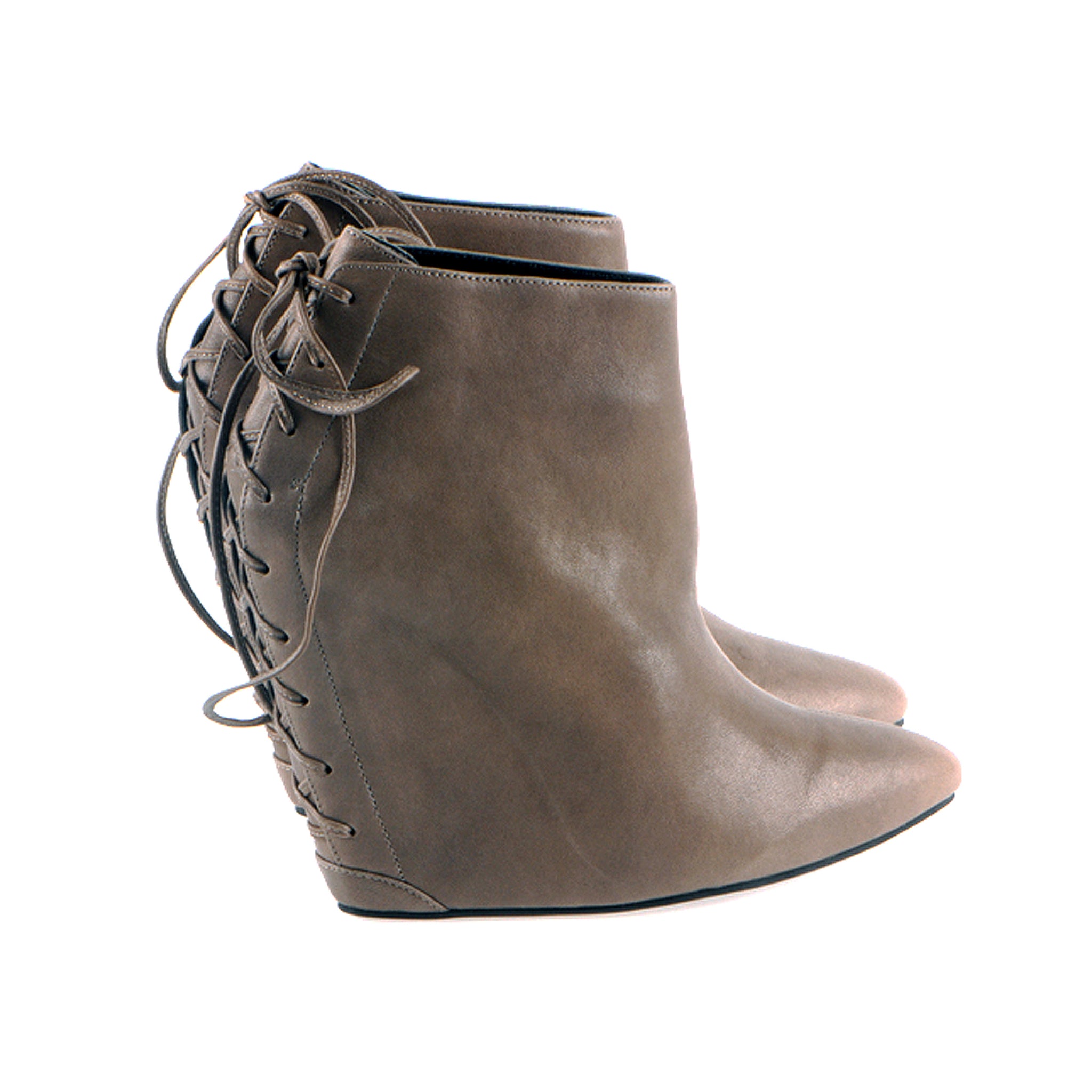 K304 leather boots; french grey