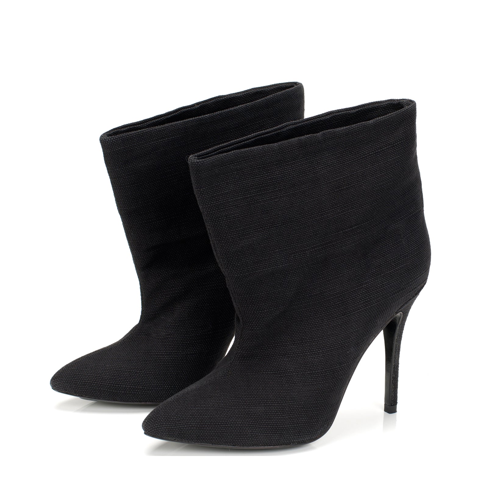 K451 linen boots; black