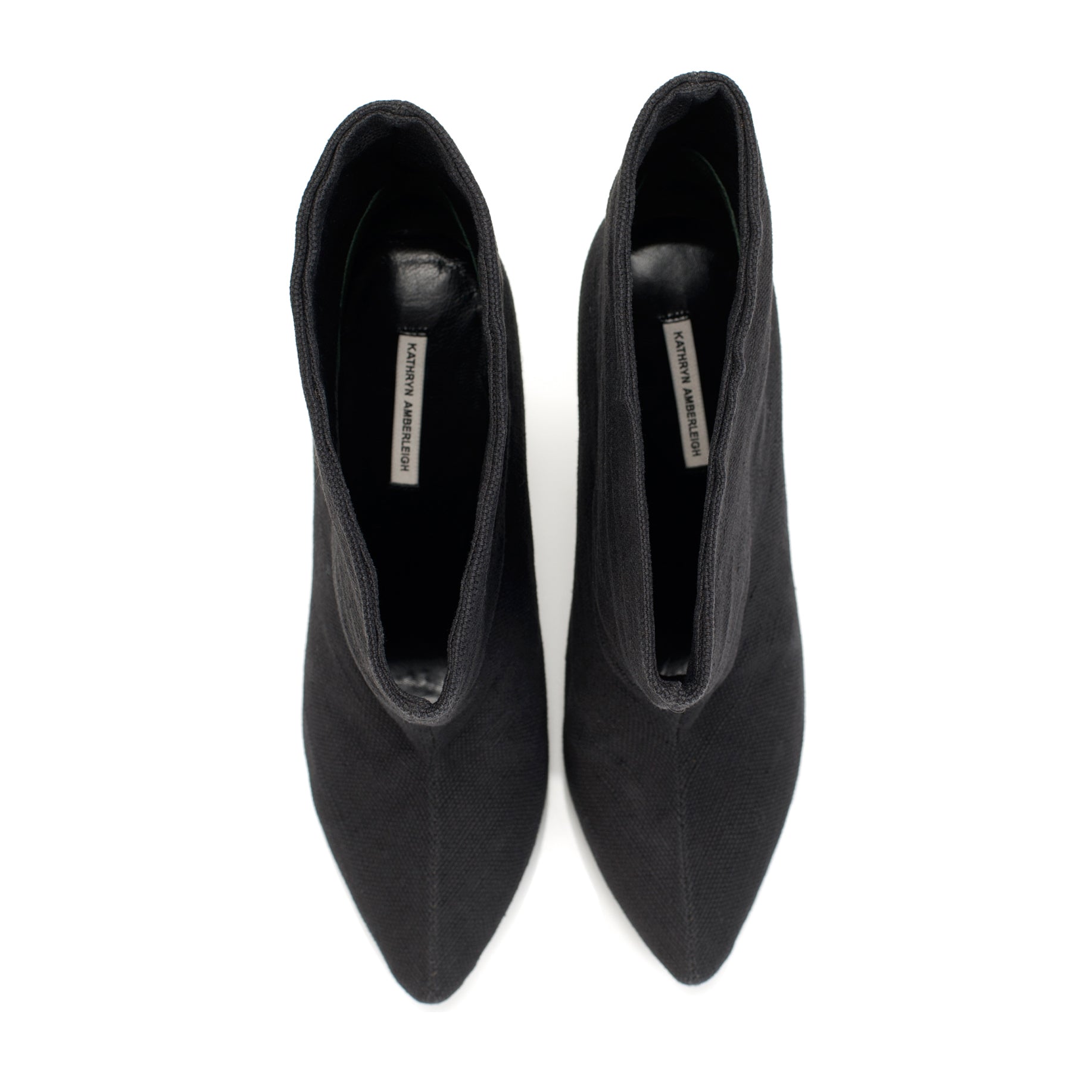 K451 linen boots; black
