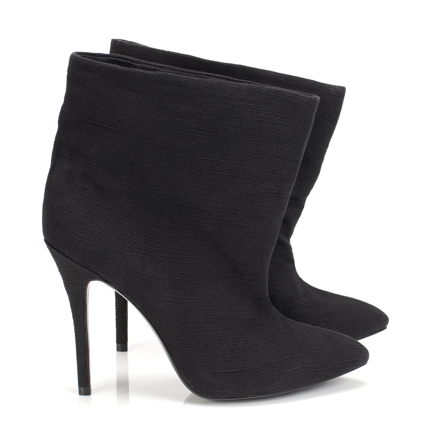 K451 linen boots; black