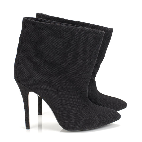 K451 linen boots; black