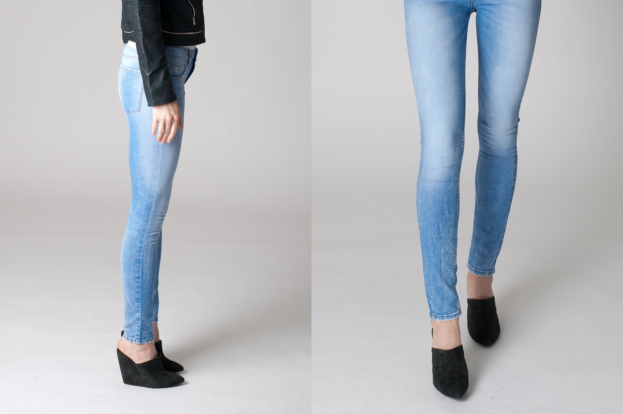 K604 suede mules; coal