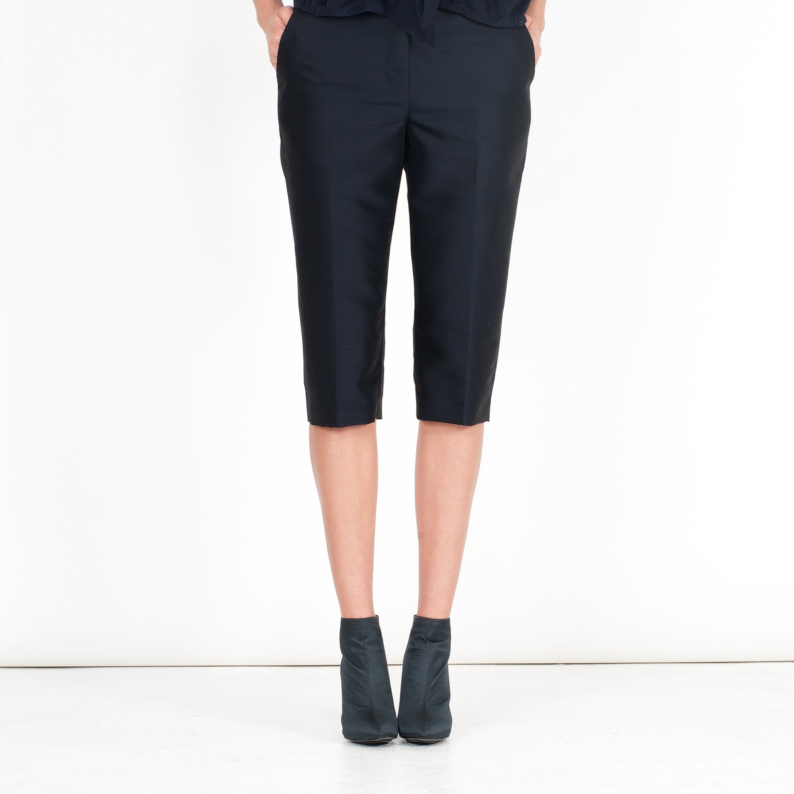 K611 silk boots; noir