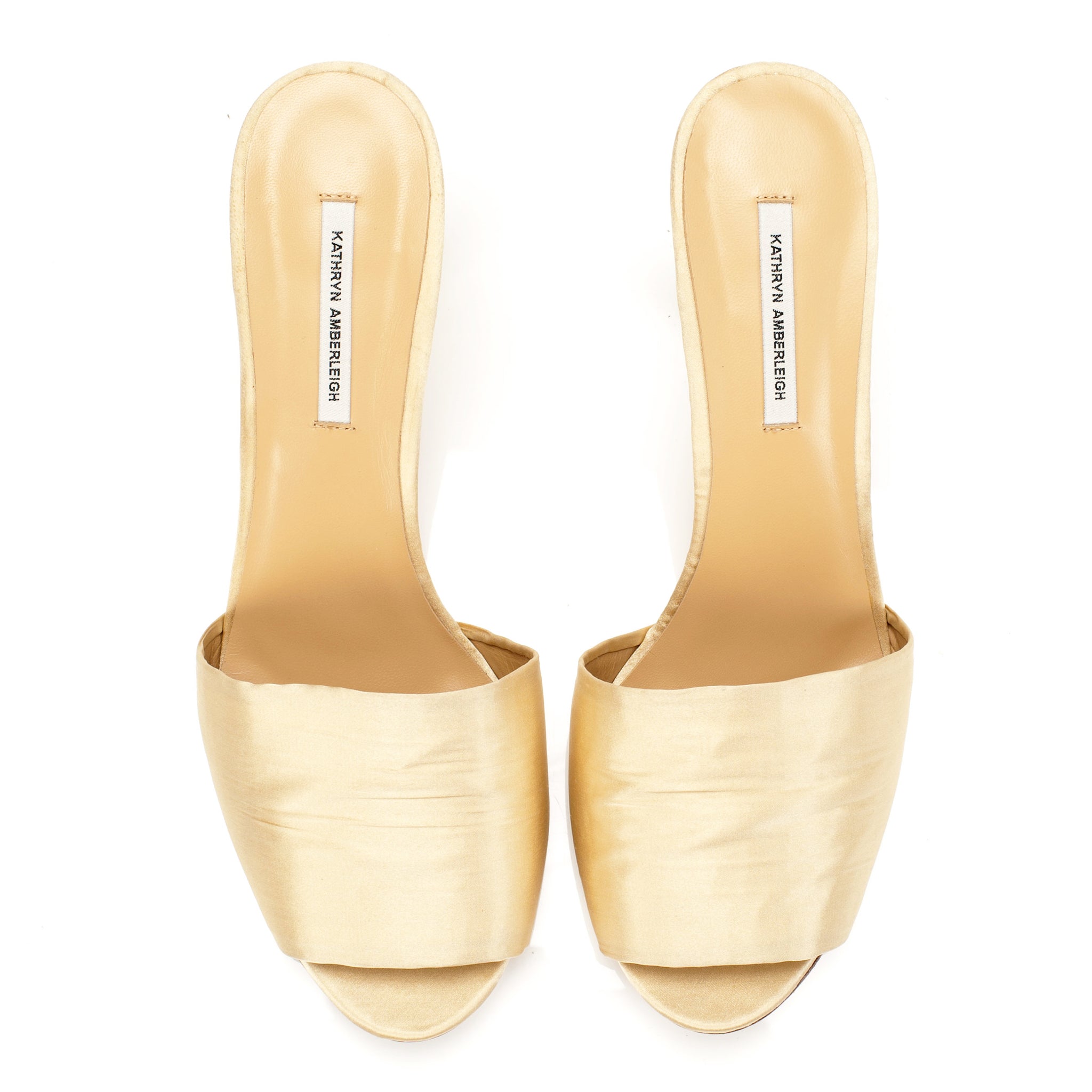 K654 silk slides; custard